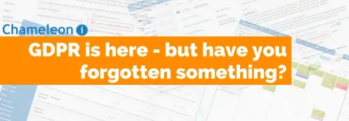 GDPR is here & but have you forgotten something?