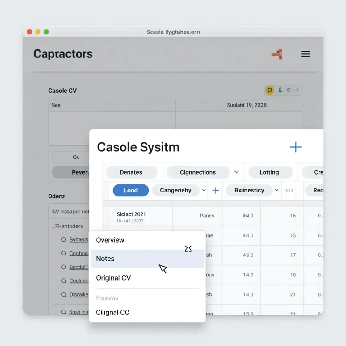 Preview of a candidate’s original CV inside a grid view expander of a recruitment software interface.