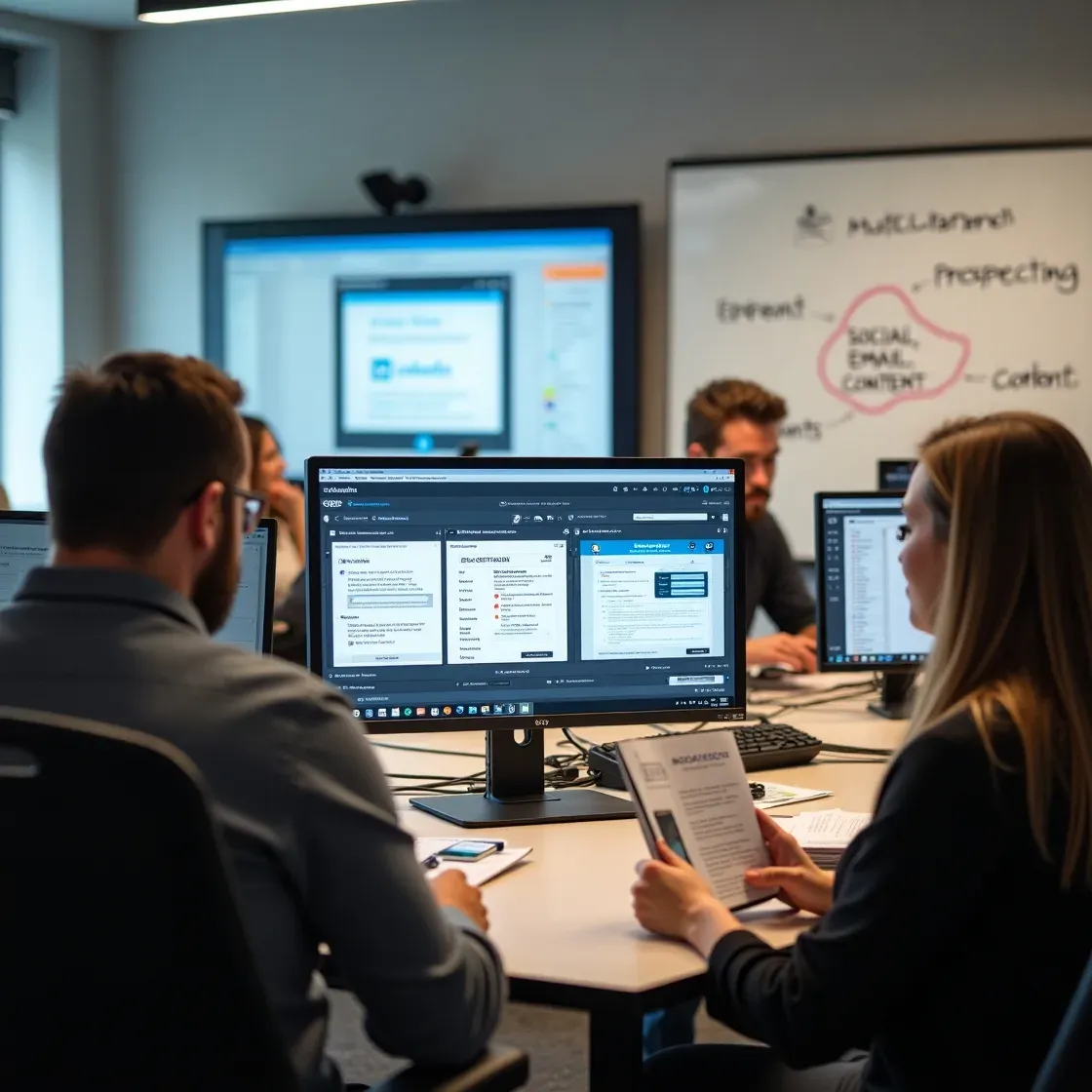 Small recruitment team using multichannel tools and content strategies to attract quality clients.