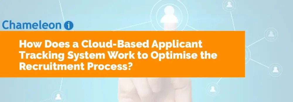 Recruiter viewing candidate records and shortlists in a cloud based ATS and CRM platform on a laptop