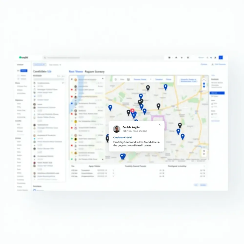 Candidate Map Popup: for Successful Recruiting