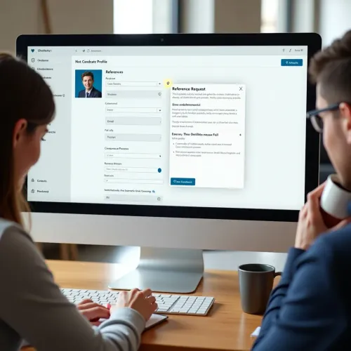 The Candidate Record reference request email
