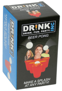 Beer pong drinking game